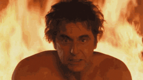 Burning Al Pacino GIF by Chris Cimino