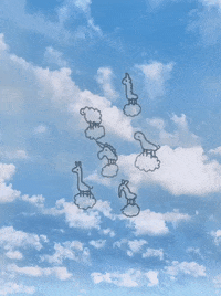 gif artist clouds GIF