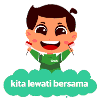 Corona Vitamin Sticker by Grab Indonesia