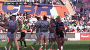 Nrl Try Celeb GIF by Canberra Raiders