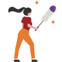 Reinigung Sticker by Minijob-Zentrale