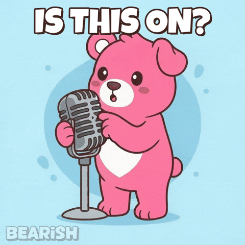 Is This Thing On Singing GIF by BEARISH