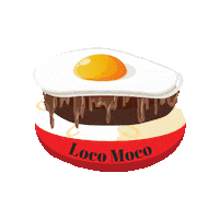 Loco Moco Sticker by Sugar Hill Farmstead
