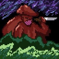 JamJamART hunter knife shiny stealth GIF