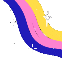 Pink Rainbow Sticker by Rate Cute