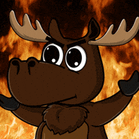 DoYouMoose fire nft mad upset GIF