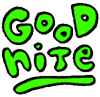 Good Night Rainbow Sticker by Tarver