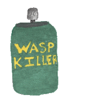 spray wasp Sticker by leeamerica