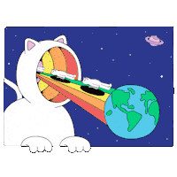 RIPNDIP_CAT alien skate skaters ripndip Sticker