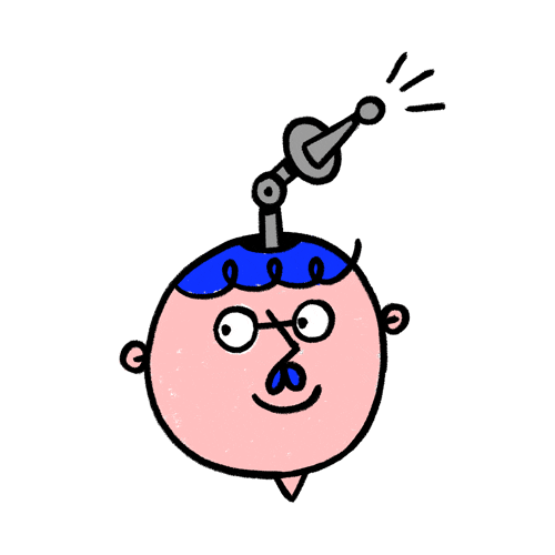 Happy Illustration Sticker