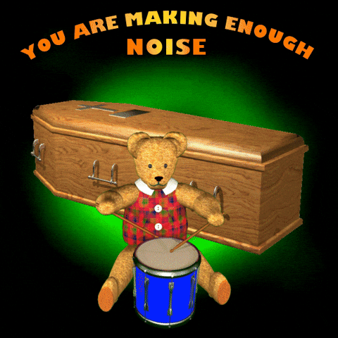 Skeleton Be Quiet GIF