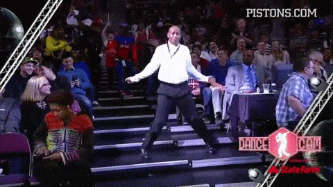 dance detroit basketball GIF by Detroit Pistons