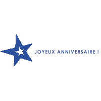 Birthday Bleu Sticker by Aubassadeurs