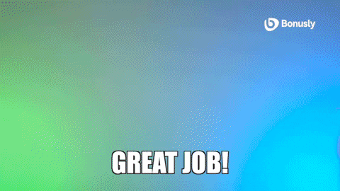 bonusly giphyupload high five great job bonusly GIF