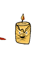 Candle Luz Sticker