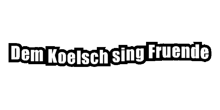 DemKoelschSingFruende karneval koln koeln kolsch Sticker