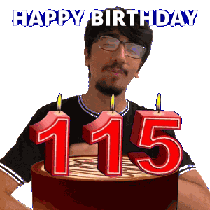 115 Birthday Sticker