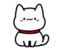 White Cat Wave Sticker by Lord Tofu Animation