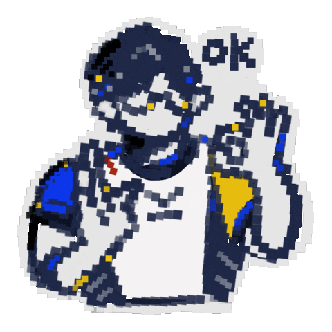 Pixel Ok Sticker