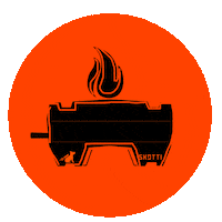 skottigrill grill outdoor sausage grilling Sticker