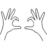 Heart Hands Sticker by jbcfashion