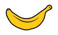 Fruit Banana Sticker by Hobbykokken
