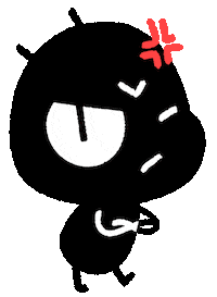 Angry Luck Sticker