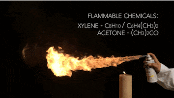 flame thrower candle GIF