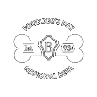 Dog Founders Day Sticker by National Beta Club