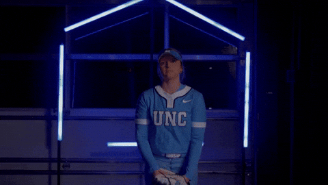 Serious Softball GIF by UNC Tar Heels