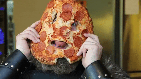 giphygifmaker pizza mask pizza face GIF