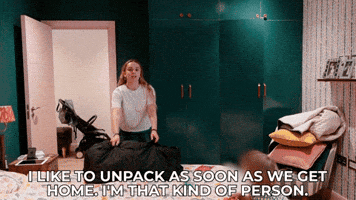 Vacation Unpacking GIF by HannahWitton