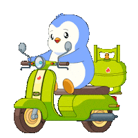 Driving Road Trip Sticker by Pudgy Penguins