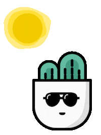 Sun Plants Sticker by feey.pflanzen