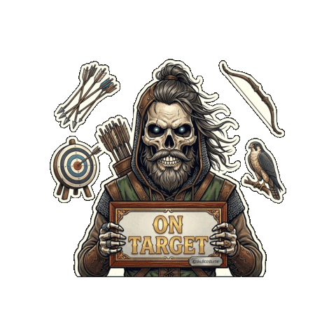 Halloween Skull Sticker