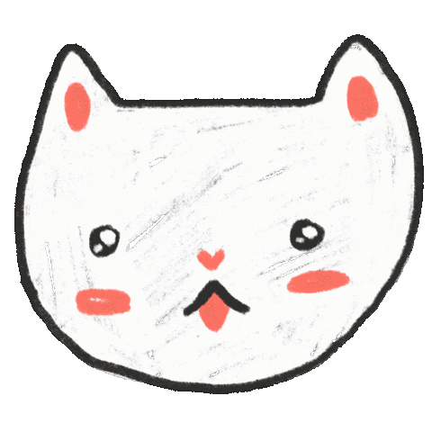 Cat Love Sticker by Amvredebuei