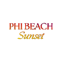 Sunset Phi Sticker by Phibeach