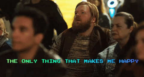 sarafridge giphygifmaker happy angry play GIF