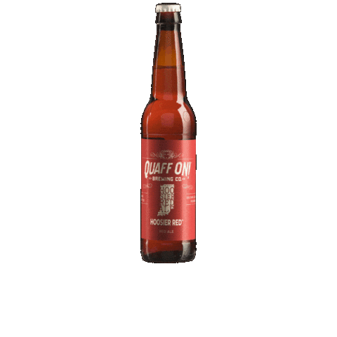 quaffonbrewingco giphygifmaker red beer craftbeer Sticker