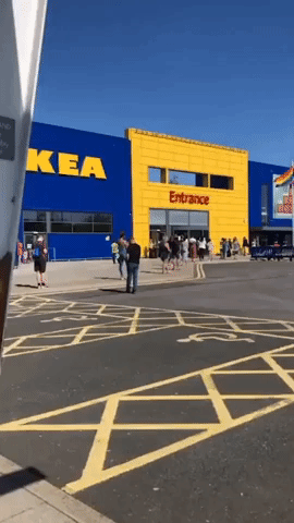 Countdown Excitement at Nottingham IKEA as Store Reopens for First Time Since Lockdown