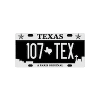 107texas food beer paris texas Sticker