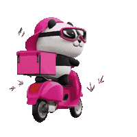 elistorycriativo panda moto motoca pandinha Sticker