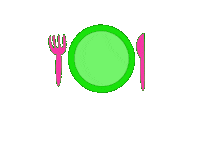 Lets Eat Dinner Sticker by srulymeyer