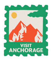 VisitAnchorage summer stamp stamps anchorage Sticker