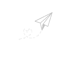 Paper Airplane Hearts Sticker