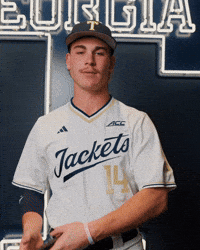 Georgia Tech Baseball GIF by Georgia Tech Yellow Jackets