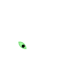 tshirteria green eye verde olho Sticker