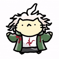 Cat Nagito Komaeda GIF