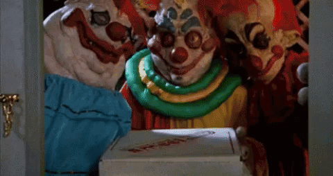 killer klowns from outer space surprise GIF