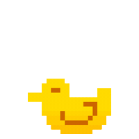 Rubber Duck Pixel Sticker